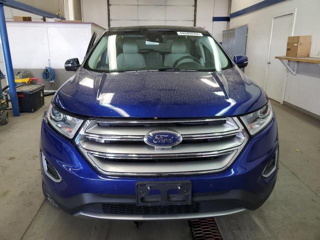 2FMPK4K93FBC07917 - 2015 FORD EDGE TITANIUM BLUE photo 5