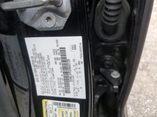 3LN6L5F93JR602120 - 2018 LINCOLN MKZ RESERVE შავი ფოტო 12