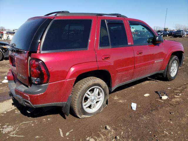 1GNDT13S322329219 - 2002 CHEVROLET TRAILBLAZE RED photo 3