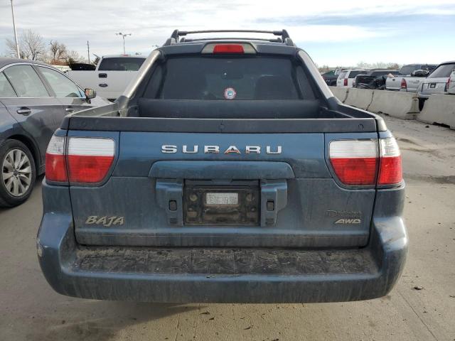 4S4BT62C267103331 - 2006 SUBARU BAJA SPORT BLUE photo 6