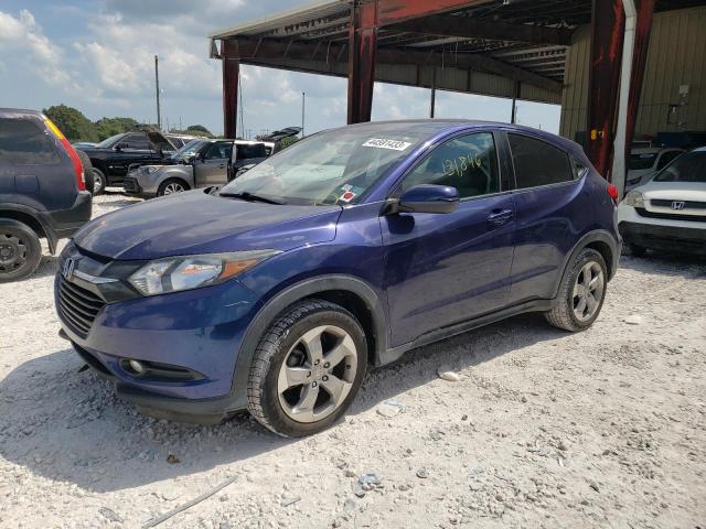 3CZRU5H55GM748057 - 2016 HONDA HR-V EX BLUE photo 1