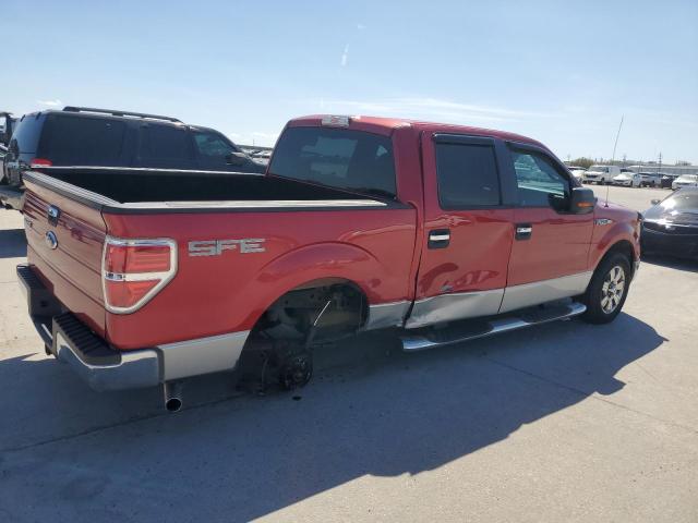 1FTRW12879FA68806 - 2009 FORD F150 SUPERCREW RED photo 3