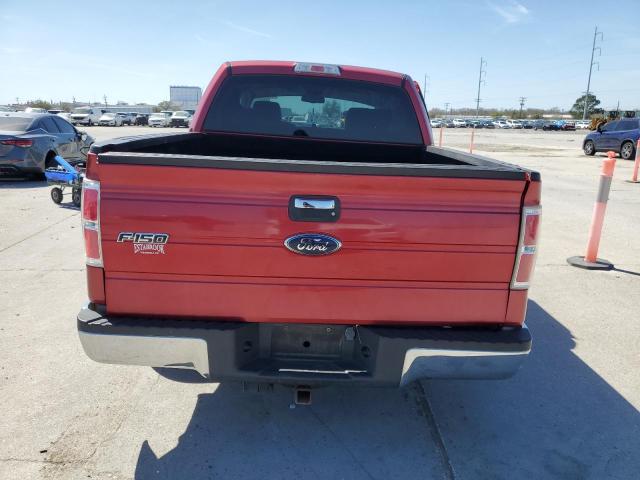 1FTRW12879FA68806 - 2009 FORD F150 SUPERCREW RED photo 6