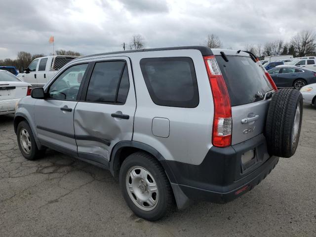 JHLRD68515C010320 - 2005 HONDA CR-V LX SILVER photo 2