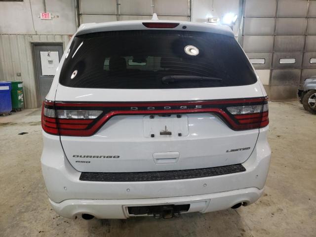 1C4RDJDGXFC881015 - 2015 DODGE DURANGO LIMITED WHITE photo 6