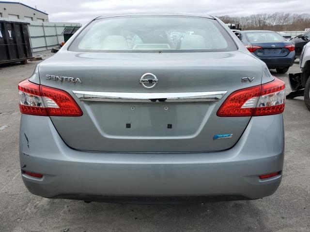 3N1AB7AP0DL741375 - 2013 NISSAN SENTRA S GRAY photo 6