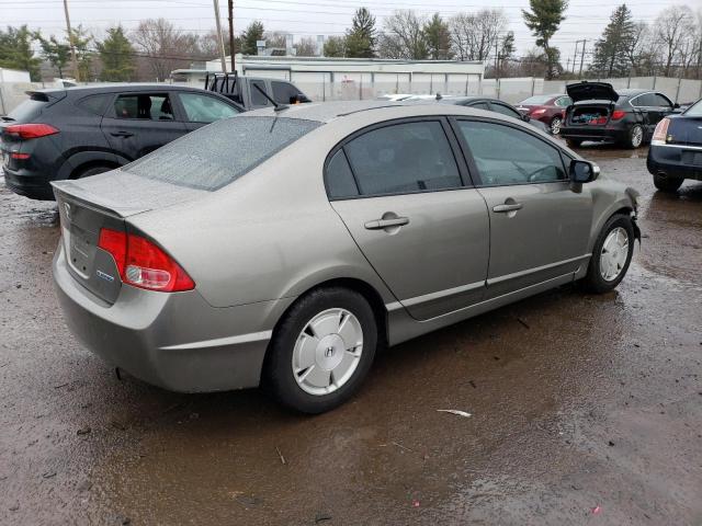 JHMFA36228S025045 - 2008 HONDA CIVIC HYBRID CREAM photo 3