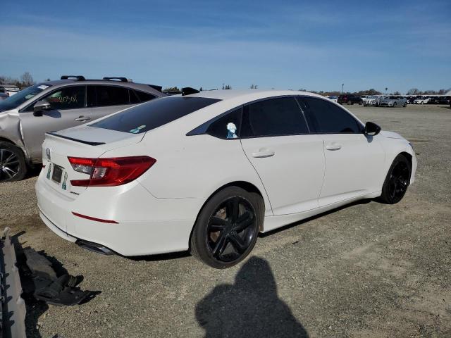 1HGCV1F35MA039691 - 2021 HONDA ACCORD SPORT WHITE photo 3