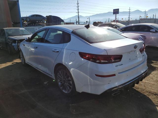 5XXGV4L26KG292694 - 2019 KIA OPTIMA SXL WHITE photo 2