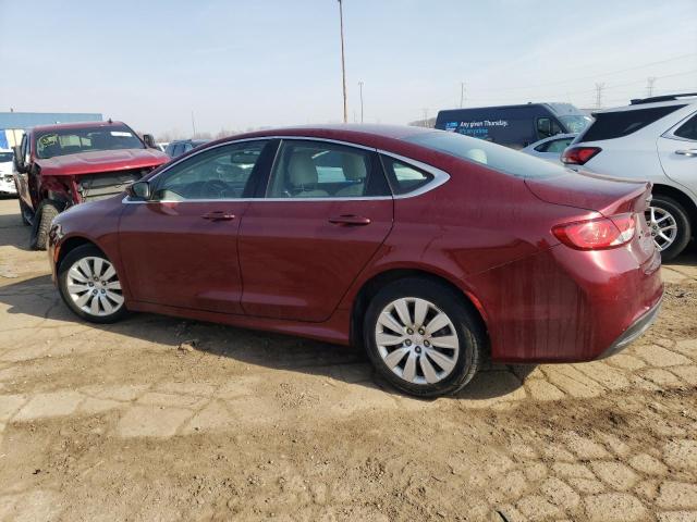 1C3CCCFB6GN143034 - 2016 CHRYSLER 200 LX BURGUNDY photo 2