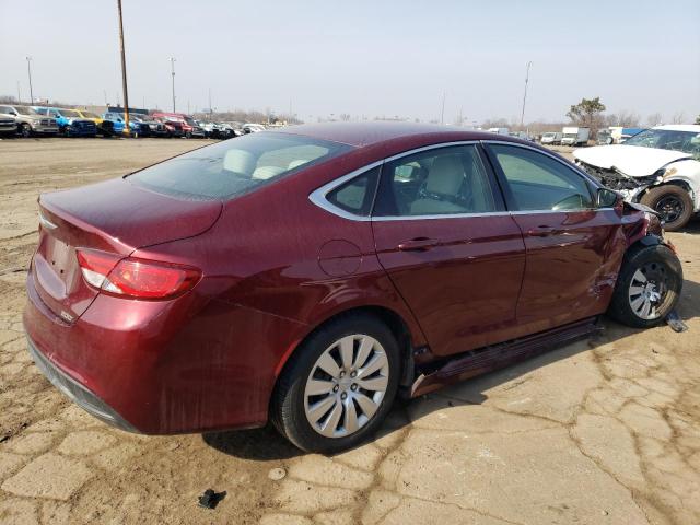 1C3CCCFB6GN143034 - 2016 CHRYSLER 200 LX BURGUNDY photo 3