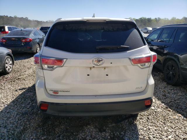 5TDKKRFH0FS086338 - 2015 TOYOTA HIGHLANDER XLE WHITE photo 6