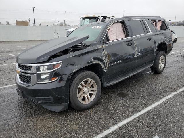 1GNSCHKC0KR129965 - 2019 CHEVROLET SUBURBAN C1500 LT BLACK photo 1