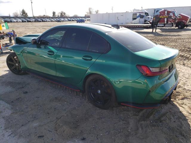 WBS33AY02NFM41026 - 2022 BMW M3 COMPETITION GREEN photo 2