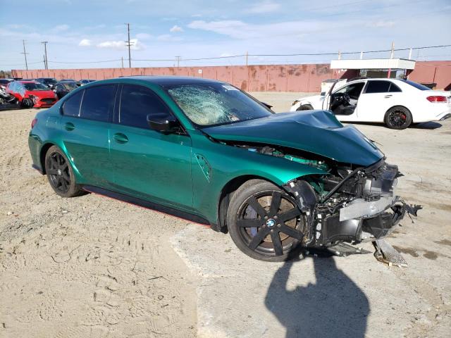 WBS33AY02NFM41026 - 2022 BMW M3 COMPETITION GREEN photo 4