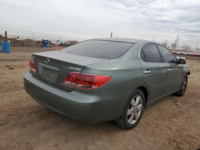 JTHBA30G755110962 - 2005 LEXUS ES 330 GREEN photo 3