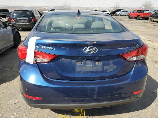 5NPDH4AE3FH649797 - 2015 HYUNDAI ELANTRA SE BLUE photo 6