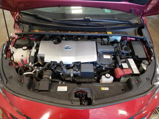 JTDKARFP6J3084338 - 2018 TOYOTA PRIUS PRIM RED photo 11