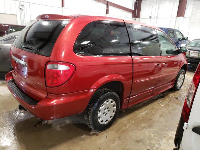 2C4GP44333R223889 - 2003 CHRYSLER TOWN & COU LX RED photo 3