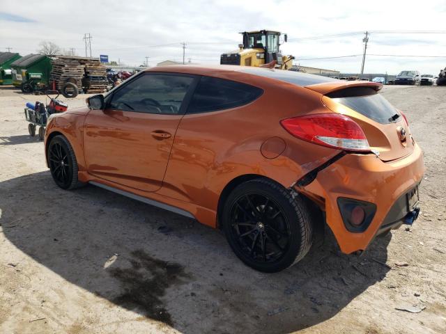 KMHTC6AE0DU120750 - 2013 HYUNDAI VELOSTER TURBO ORANGE photo 2