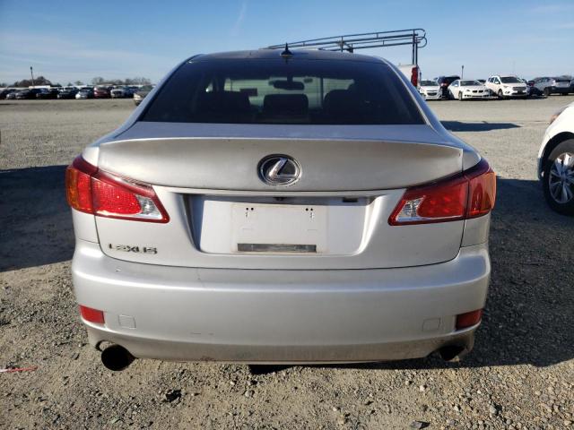 JTHBK262895091900 - 2009 LEXUS IS 250 SILVER photo 6