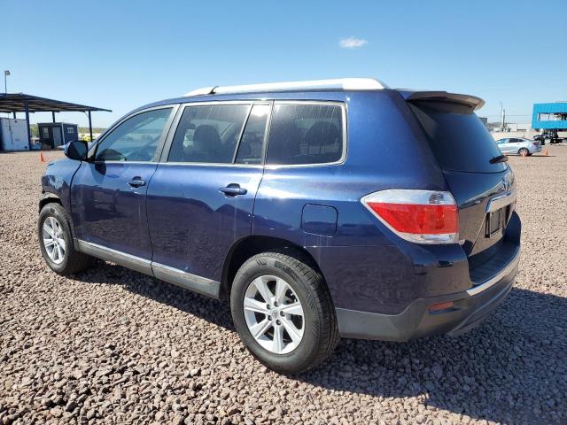 5TDZA3EH2DS038112 - 2013 TOYOTA HIGHLANDER BASE BLUE photo 2