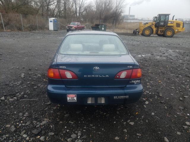 2T1BR12EXYC360102 - 2000 TOYOTA COROLLA VE TEAL photo 6