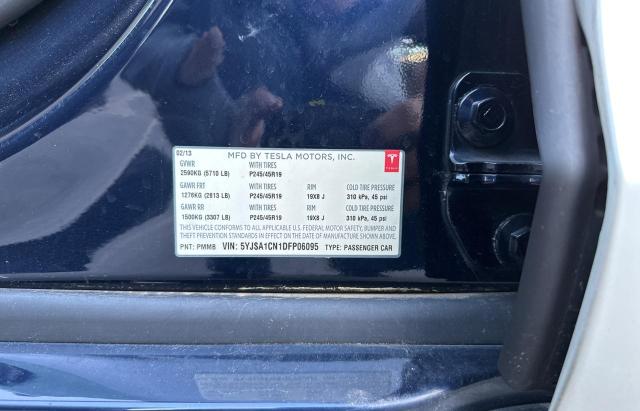 5YJSA1CN1DFP06095 - 2013 TESLA MODEL S ლურჯი ფოტო 10