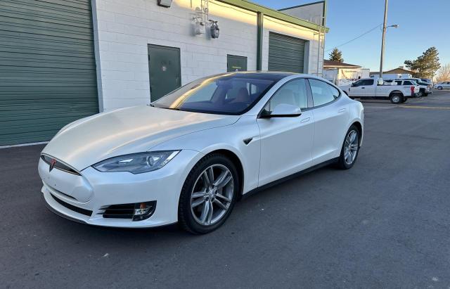 5YJSA1CN1DFP06095 - 2013 TESLA MODEL S BLUE photo 2