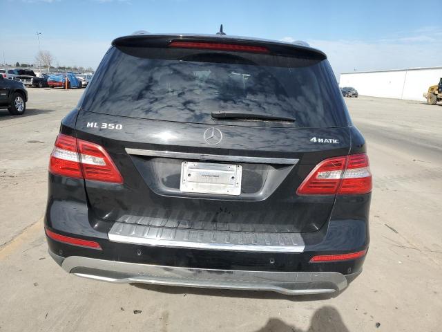 4JGDA5HB7CA022556 - 2012 MERCEDES-BENZ ML 350 4MATIC BLACK photo 6