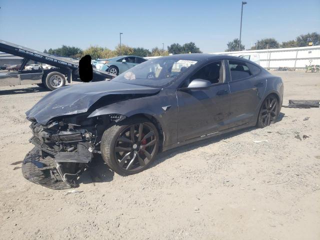 5YJSA1E43HF211746 - 2017 TESLA MODEL S GRAY photo 1