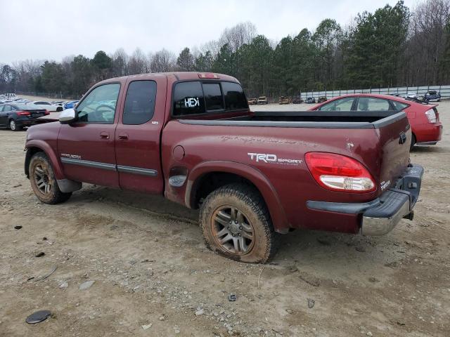 5TBRT34186S479091 - 2006 TOYOTA TUNDRA ACCESS CAB SR5 BURGUNDY photo 2