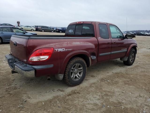 5TBRT34186S479091 - 2006 TOYOTA TUNDRA ACCESS CAB SR5 BURGUNDY photo 3