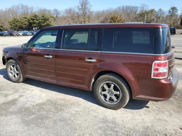 2FMHK6C83FBA08243 - 2015 FORD FLEX SEL BROWN photo 2