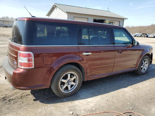 2FMHK6C83FBA08243 - 2015 FORD FLEX SEL BROWN photo 3