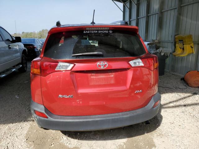 2T3WFREV5FW140440 - 2015 TOYOTA RAV4 XLE RED photo 6