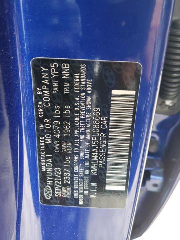 KMHLM4AJ5PU088669 - 2023 HYUNDAI ELANTRA BLUE BLUE photo 13