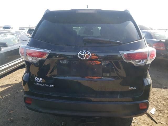 5TDKKRFH3GS159879 - 2016 TOYOTA HIGHLANDER XLE BLACK photo 6