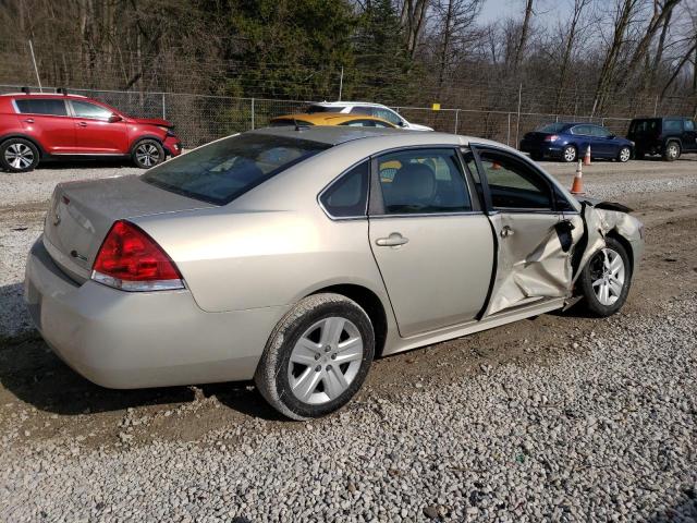 2G1WA5EKXA1220243 - 2010 CHEVROLET IMPALA LS GOLD photo 3