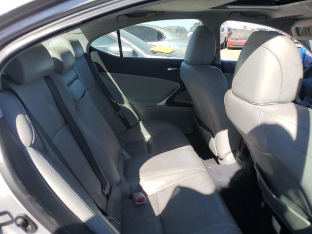 JTHBK262175049386 - 2007 LEXUS IS 250 SILVER photo 10