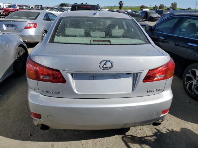 JTHBK262175049386 - 2007 LEXUS IS 250 SILVER photo 6