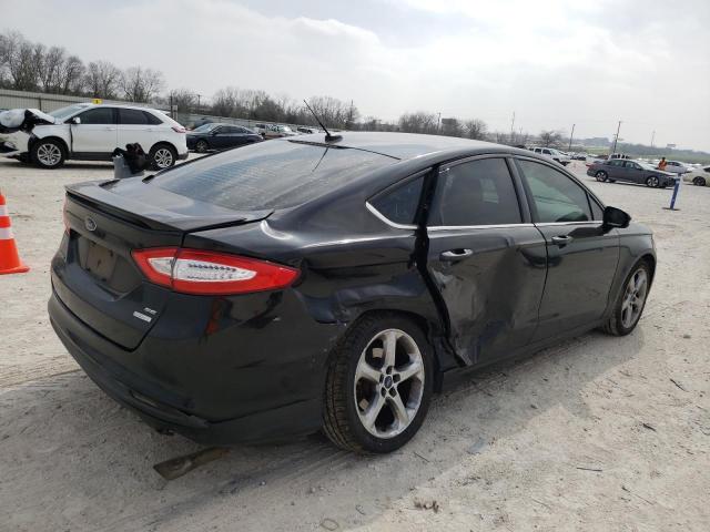 3FA6P0HD7ER355418 - 2014 FORD FUSION SE BLACK photo 3