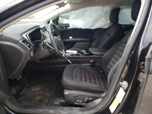 3FA6P0HD7ER355418 - 2014 FORD FUSION SE BLACK photo 7