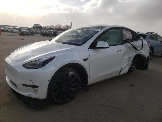 7SAYGDEF4NF336443 - 2022 TESLA MODEL Y WHITE photo 1