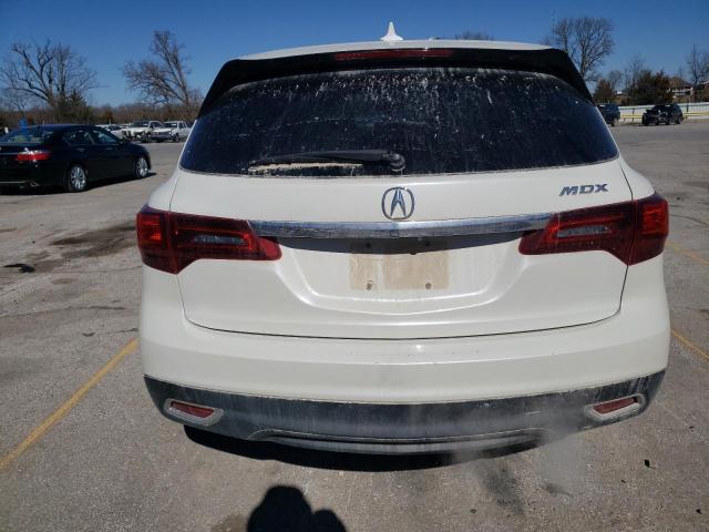 5FRYD3H64EB011933 - 2014 ACURA MDX TECHNOLOGY WHITE photo 6