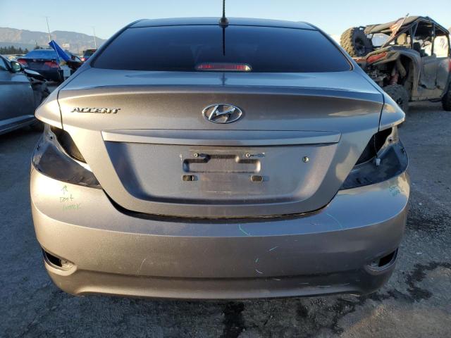 KMHCT4AE3DU530267 - 2013 HYUNDAI ACCENT GLS GRAY photo 6