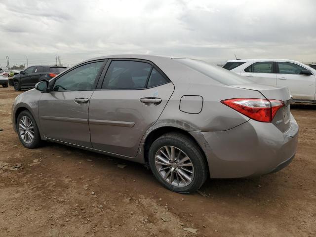 5YFBURHE2FP278866 - 2015 TOYOTA COROLLA L GRAY photo 2