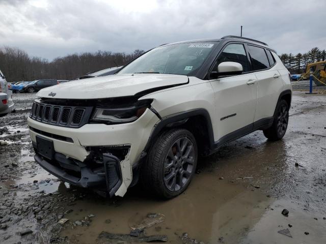 3C4NJDCB0LT216087 - 2020 JEEP COMPASS LIMITED WHITE photo 1