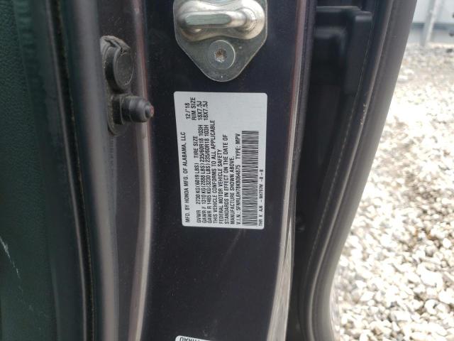 5FNRL6H78KB064875 - 2019 HONDA ODYSSEY EXL GRAY photo 14