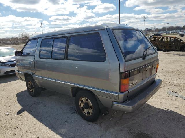 JT3YR36W7K0009758 - 1989 TOYOTA VAN WAGON LE GRAY photo 2